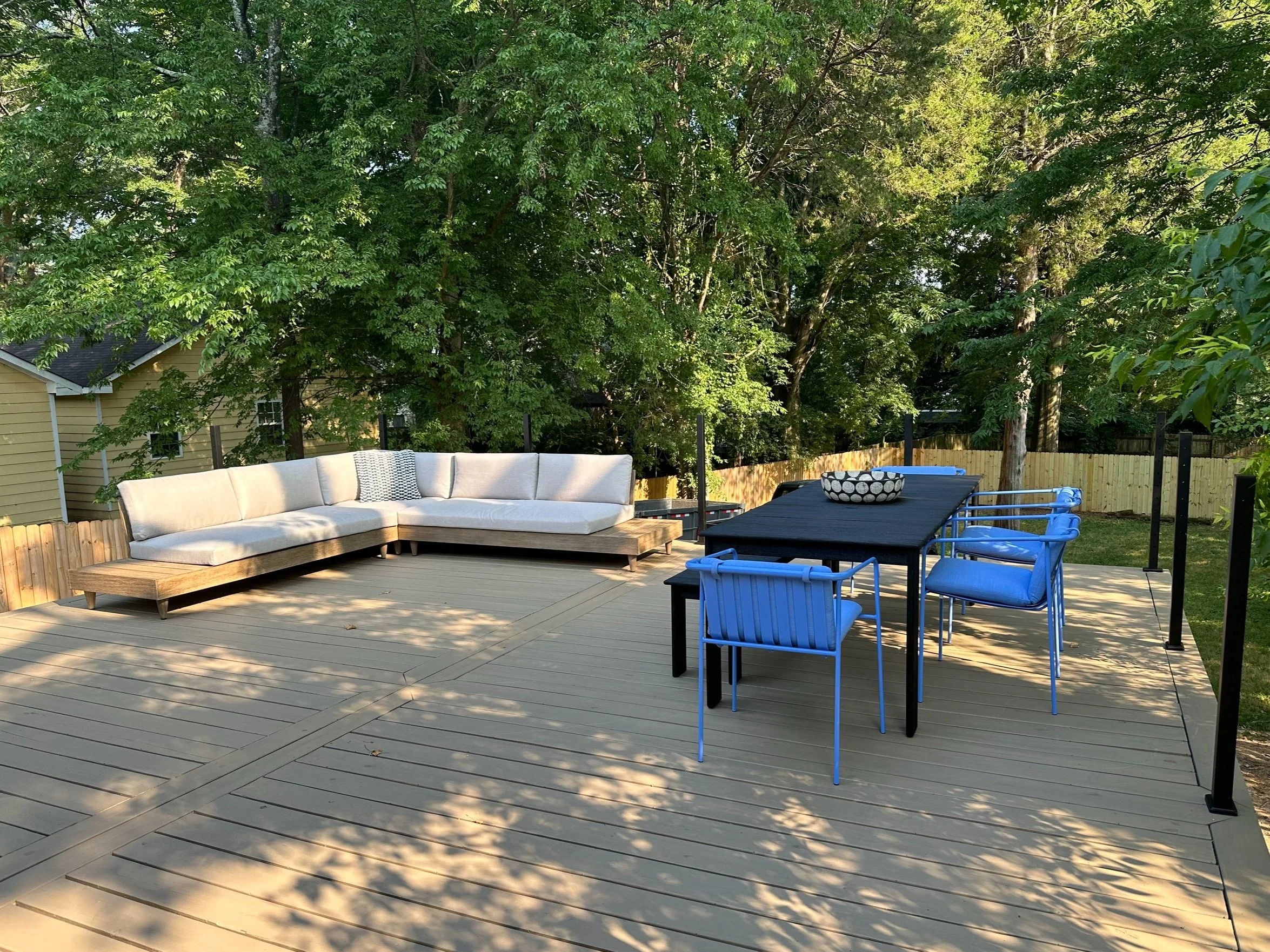 Deck and porch project in Atlanta by Rally Built Homes