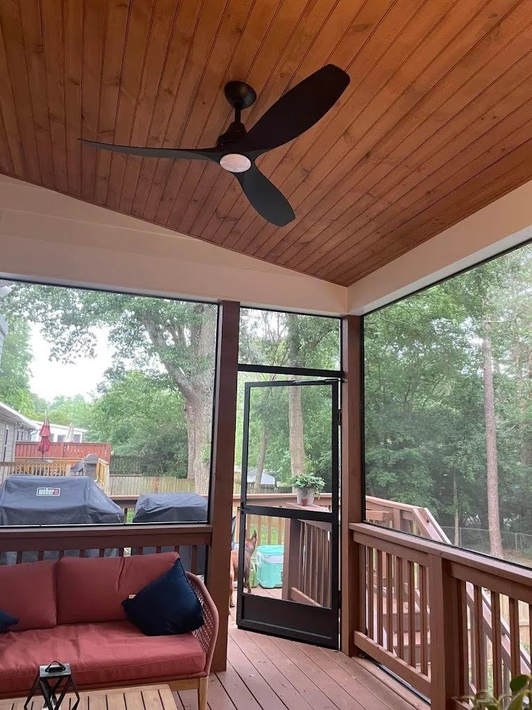 Deck and porch project in Atlanta by Rally Built Homes