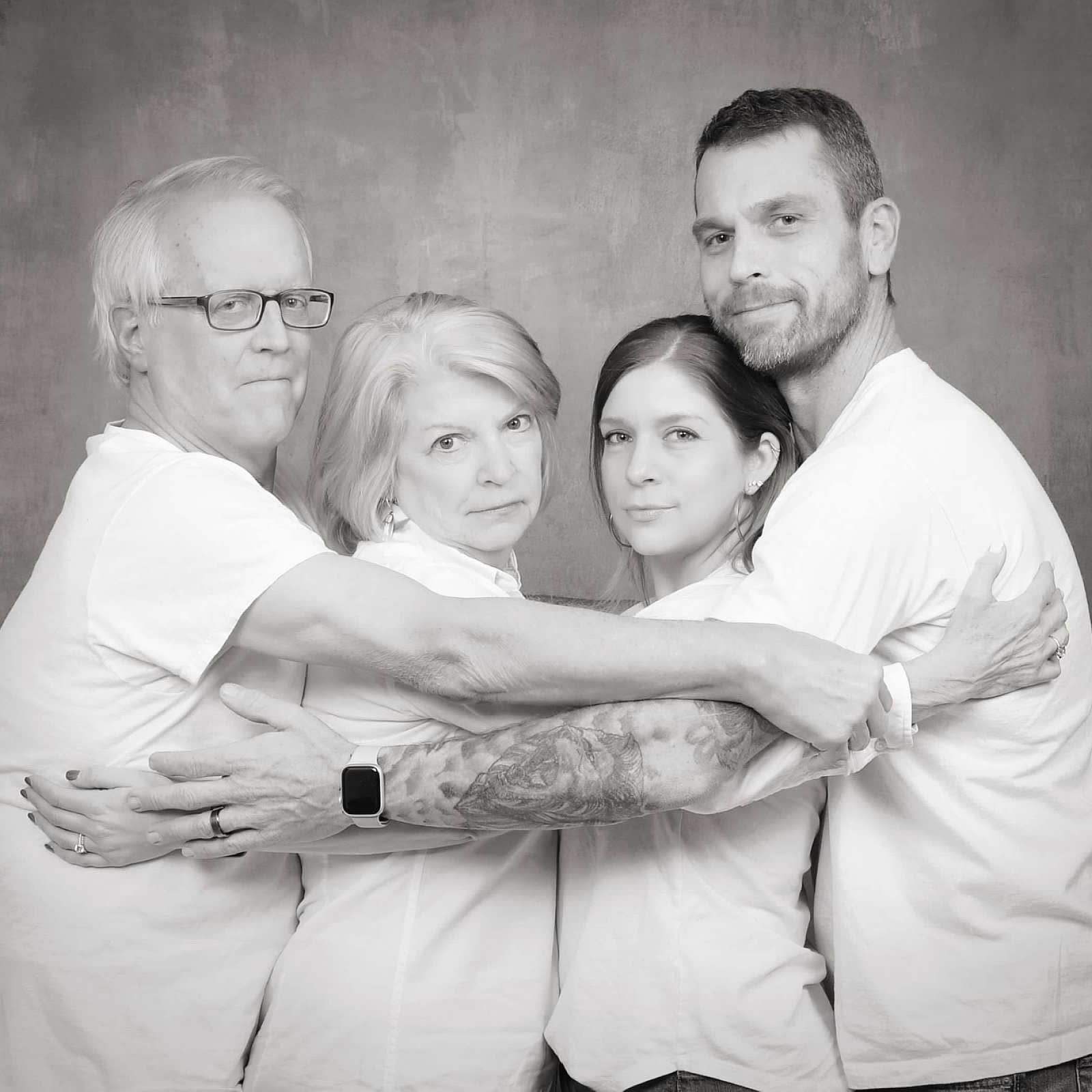 Mike, founder of Rally Built Homes, with his family in Atlanta