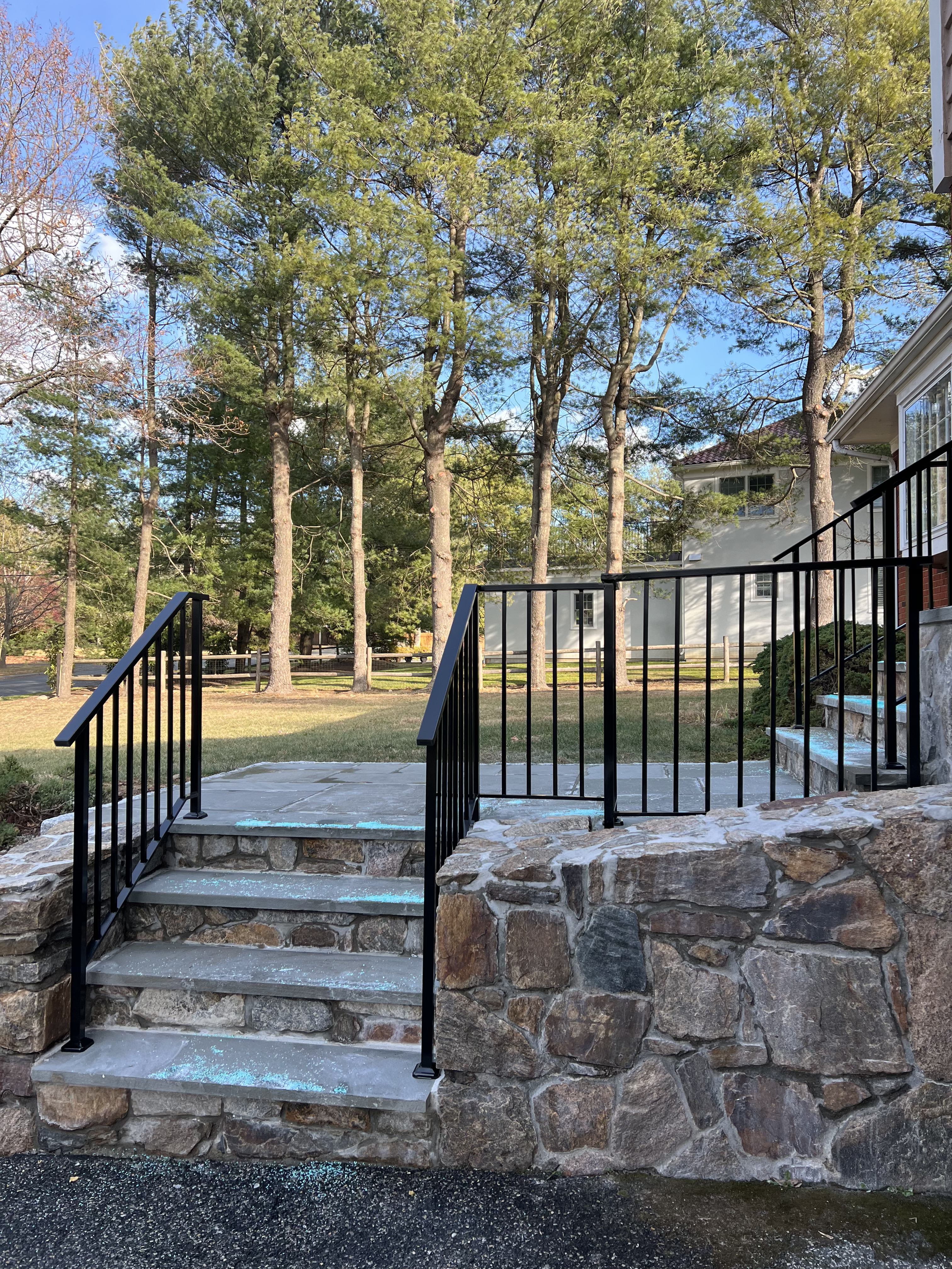 Black Aluminum Flat-Top Railing by Anthony Cacciola