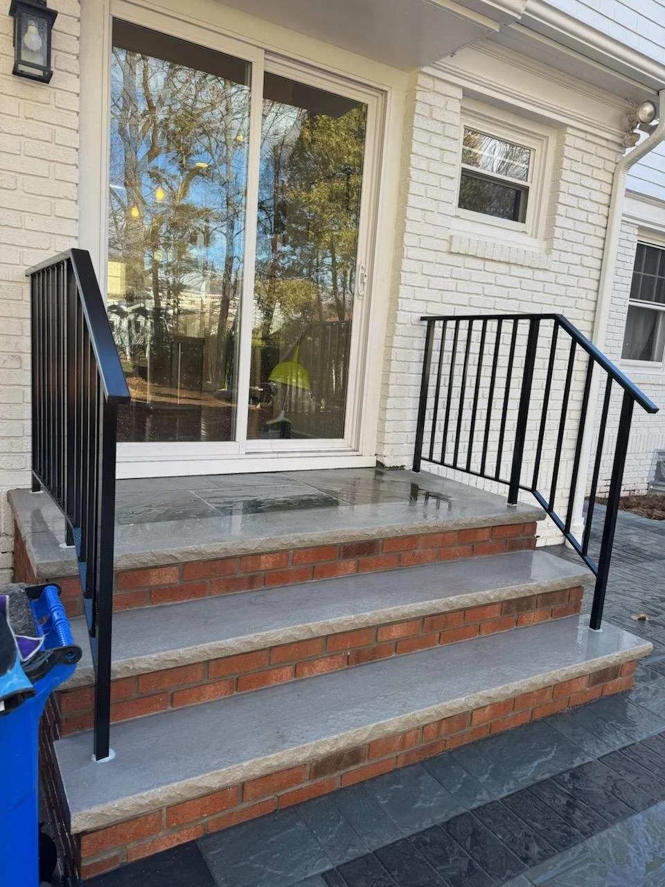 Black Aluminum Entry Railing by Anthony Cacciola