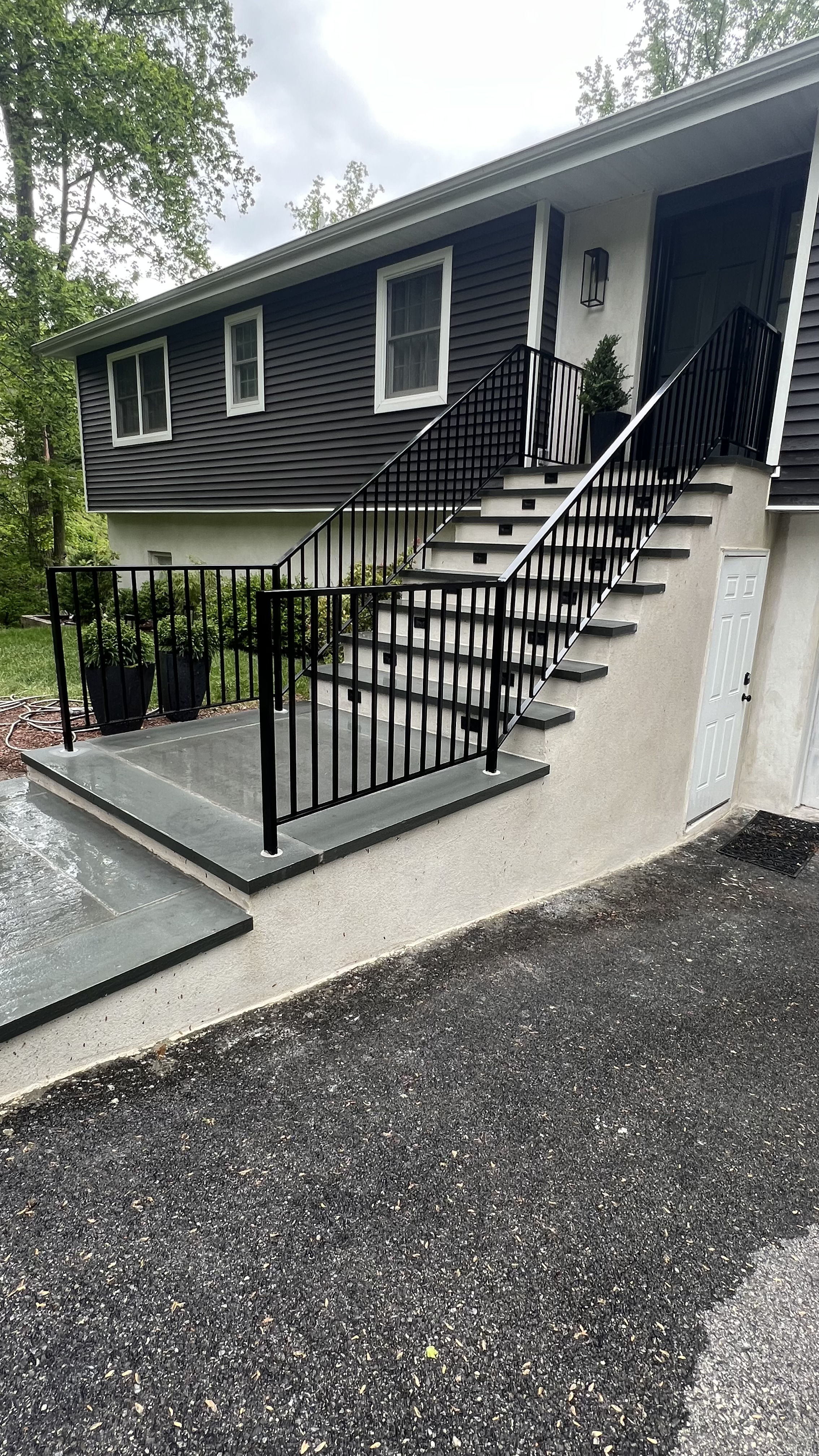 Custom Flat-Top Aluminum Railing by Anthony Cacciola