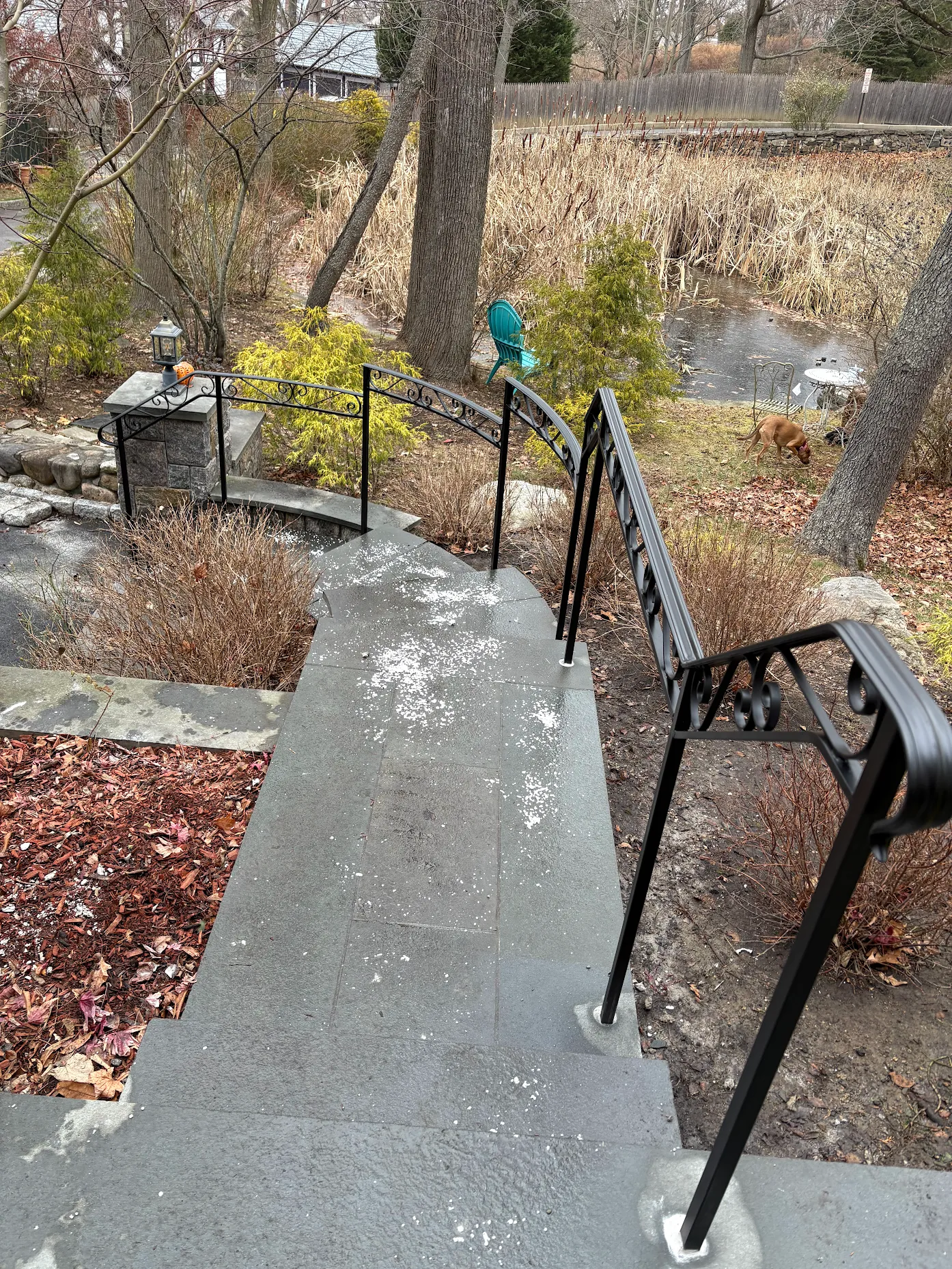 Custom Outdoor Stair Railings by Anthony Cacciola