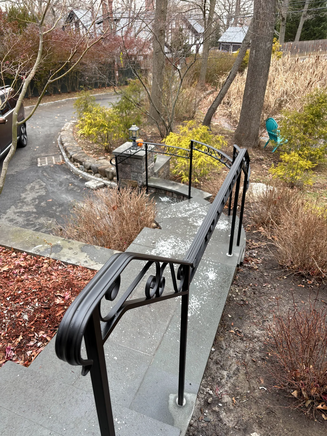 Custom Outdoor Stair Railings by Anthony Cacciola