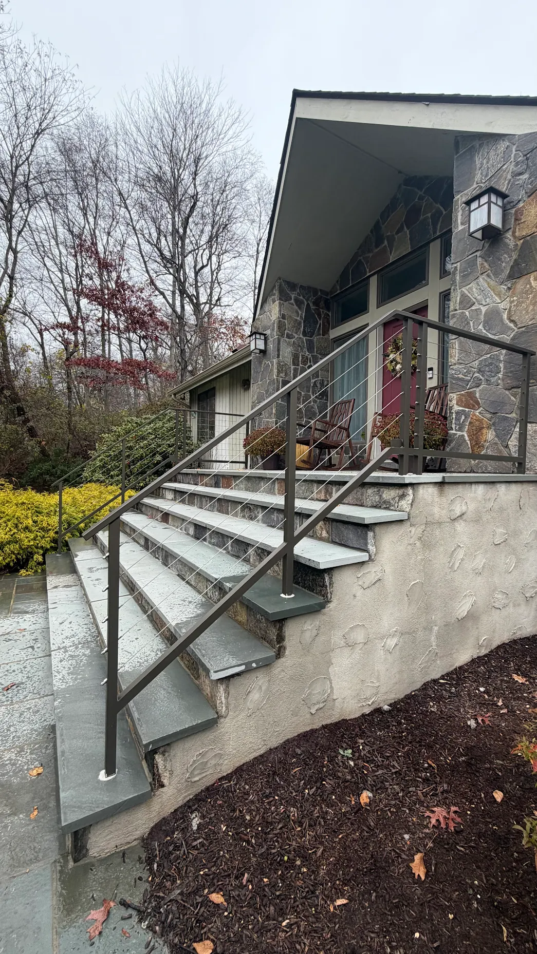 Modern Cable Entry Railing by Anthony Cacciola