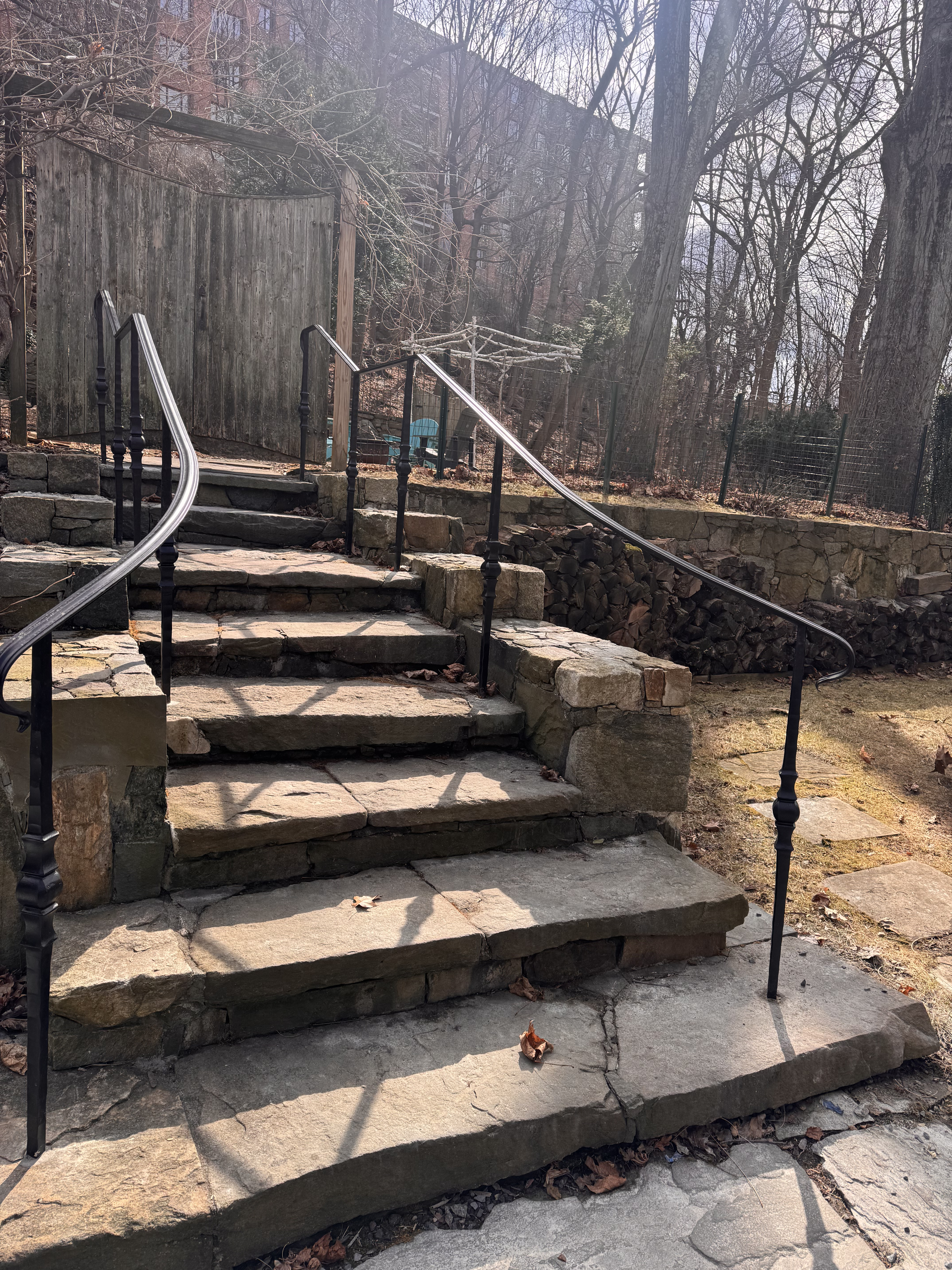 Custom Outdoor Iron Railing by Anthony Cacciola