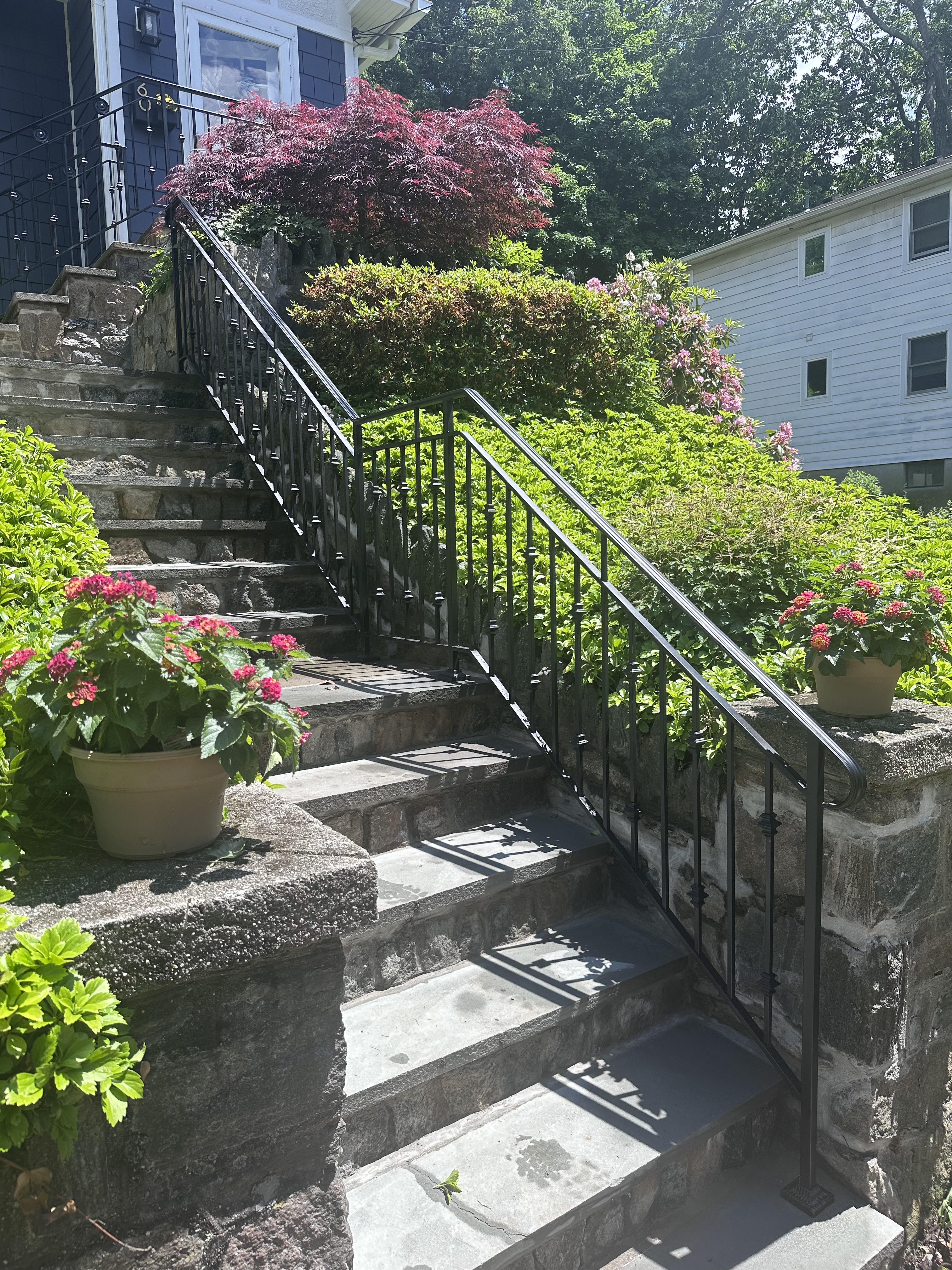 Ornamental Iron Stair Railing by Anthony Cacciola