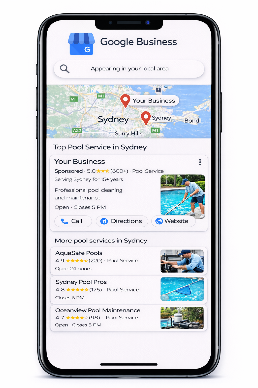 Pressure Cleaning Brisbane Google Maps top 3