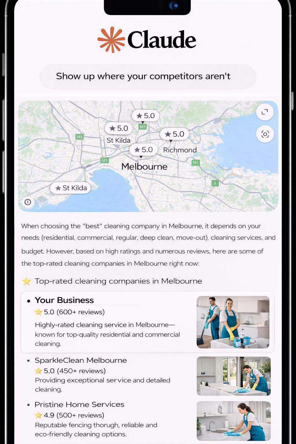 Ranking in AI search