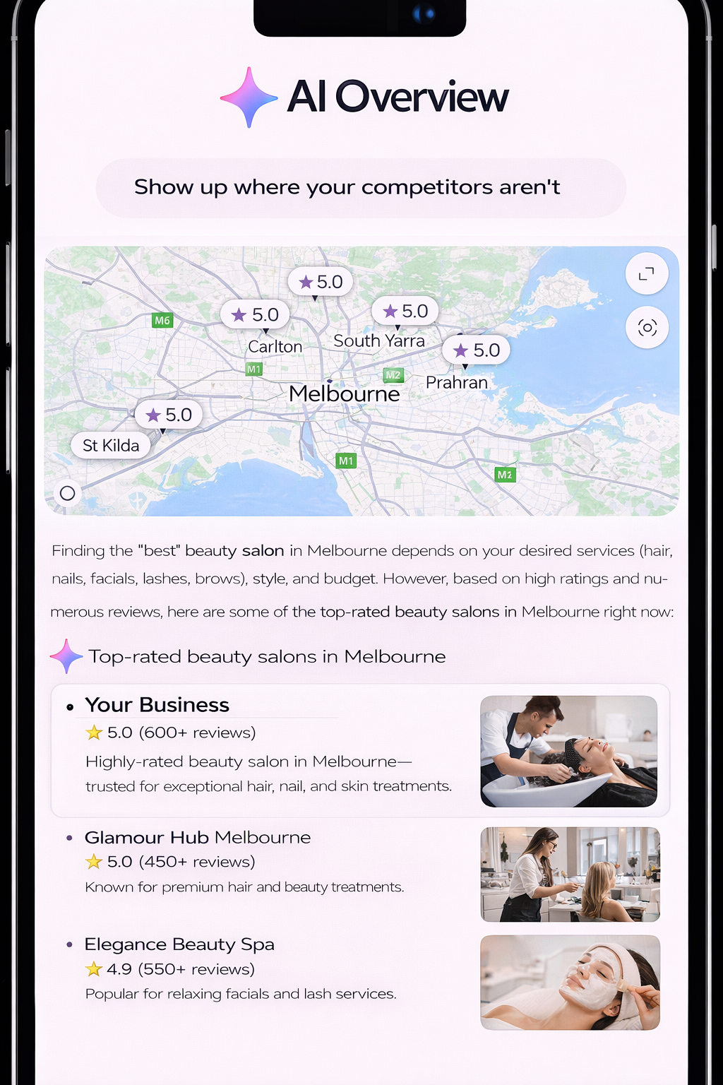 Ranking in AI search