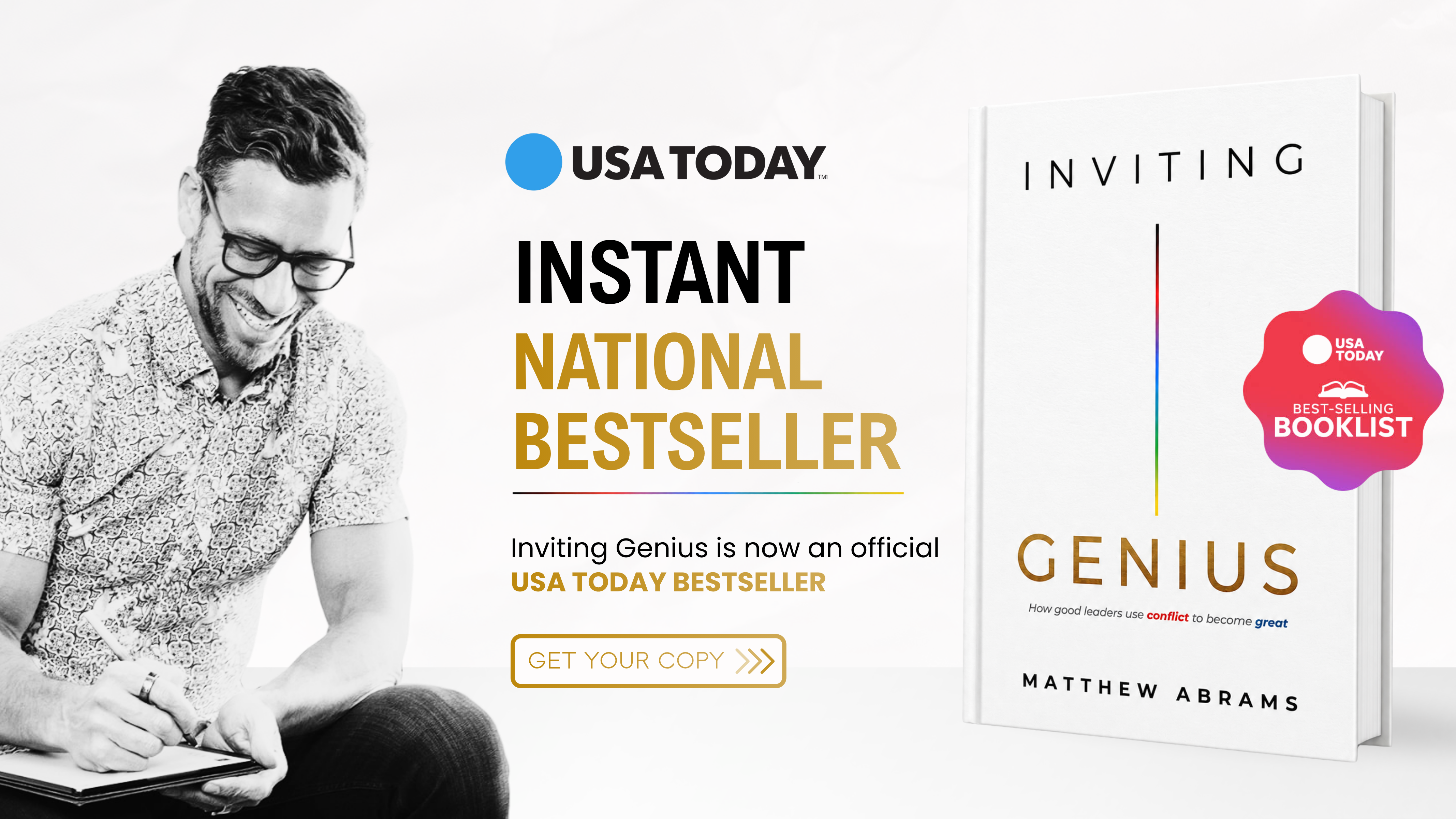 Inviting Genius is now an official USA TODAY bestseller