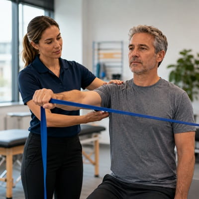 Shoulder pain physical therapy for rotator cuff issues and frozen shoulder in Manalapan