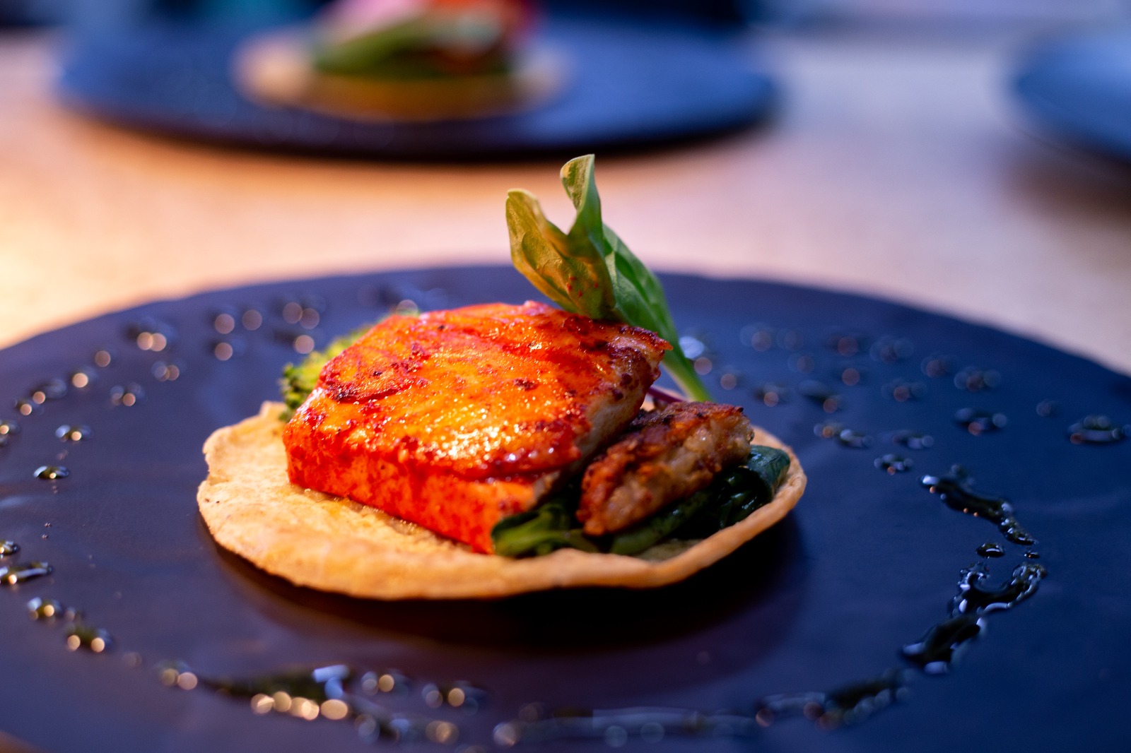 Main dinner course at Chef's Table