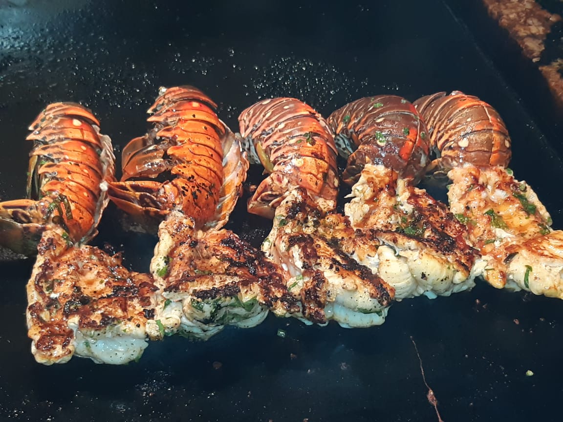 Lobster at Javi's Cantina Isla Mujeres