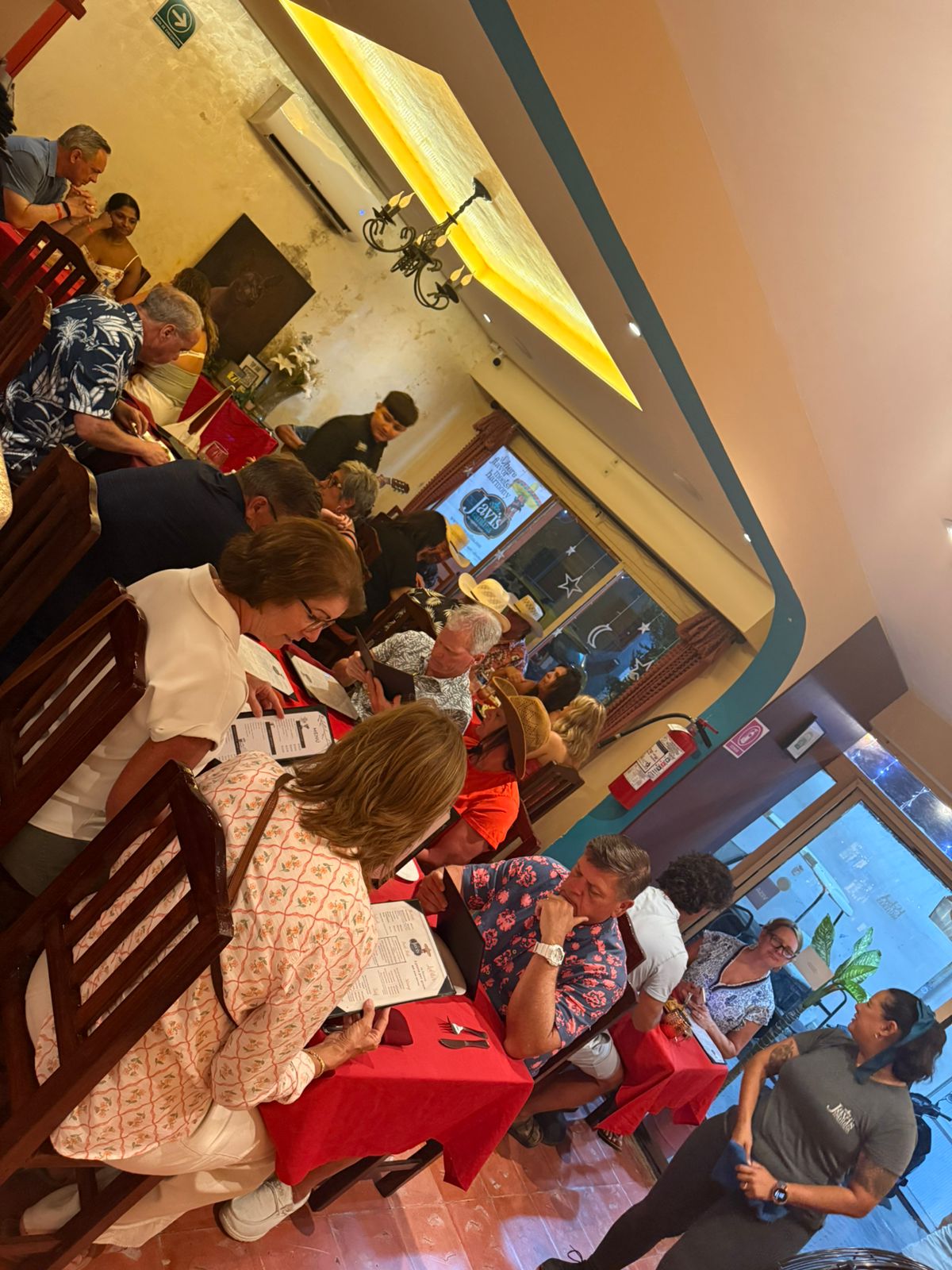 Guests celebrating at Javi's Cantina