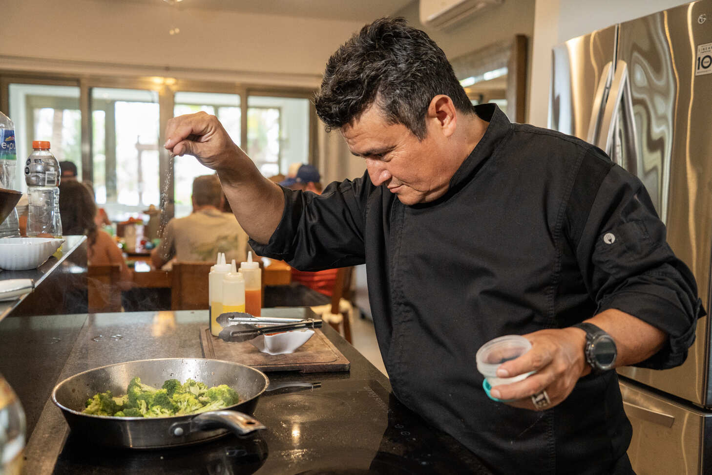 Wide banner of a private chef dining experience