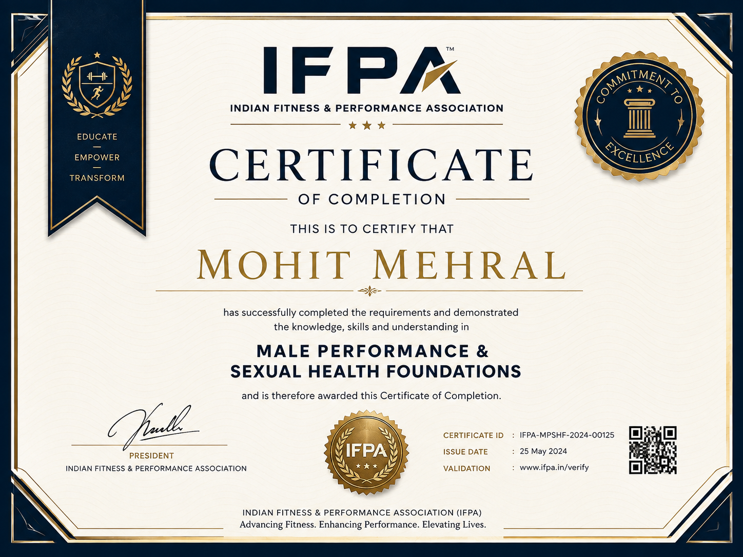 Certification credential