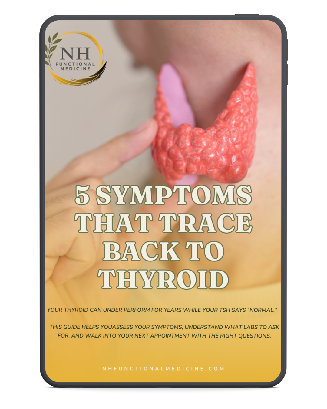 5 Symptoms That Trace Back To Thyroid guide cover