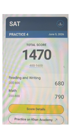 SAT score 1120 to 1470