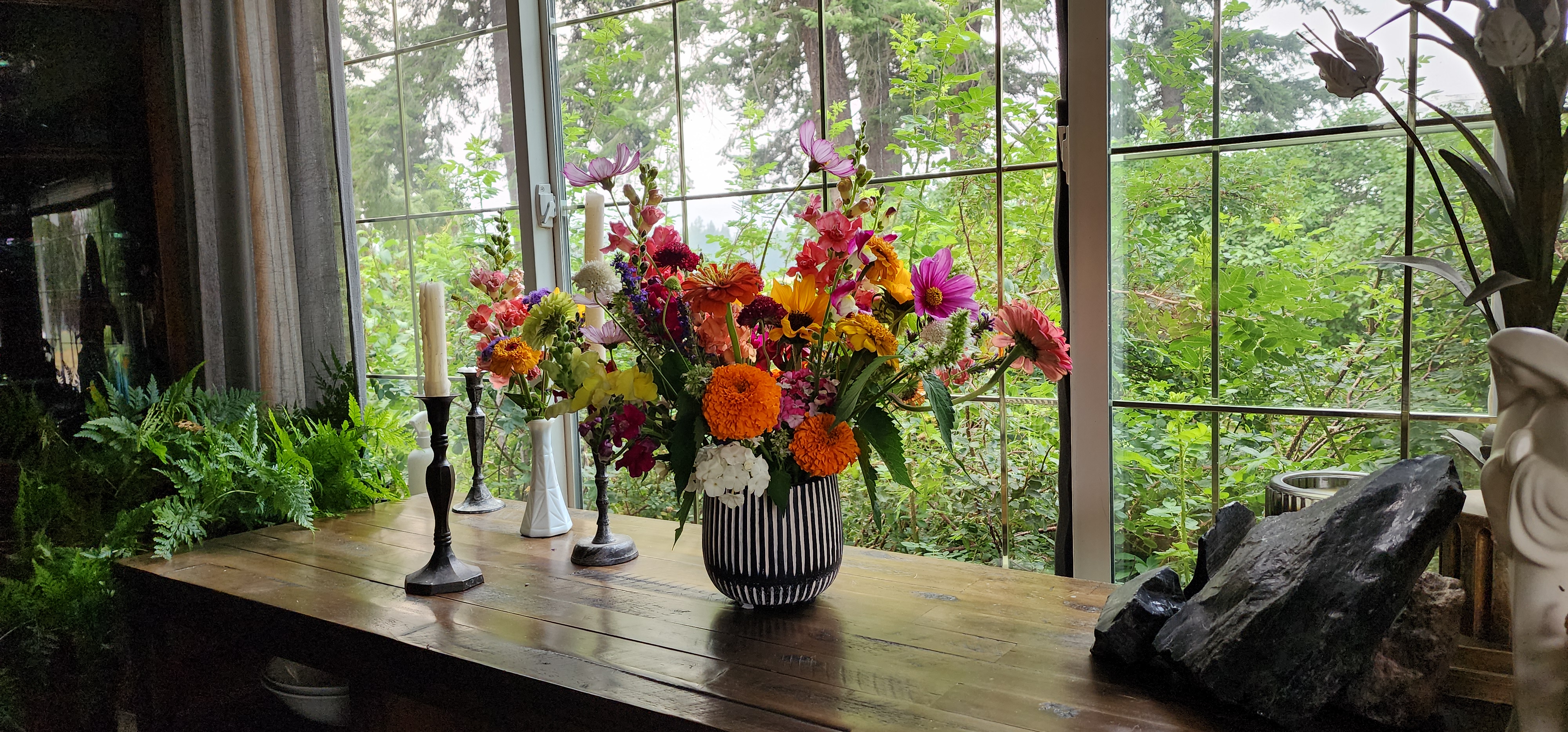 The same flowers designed — arrangement two