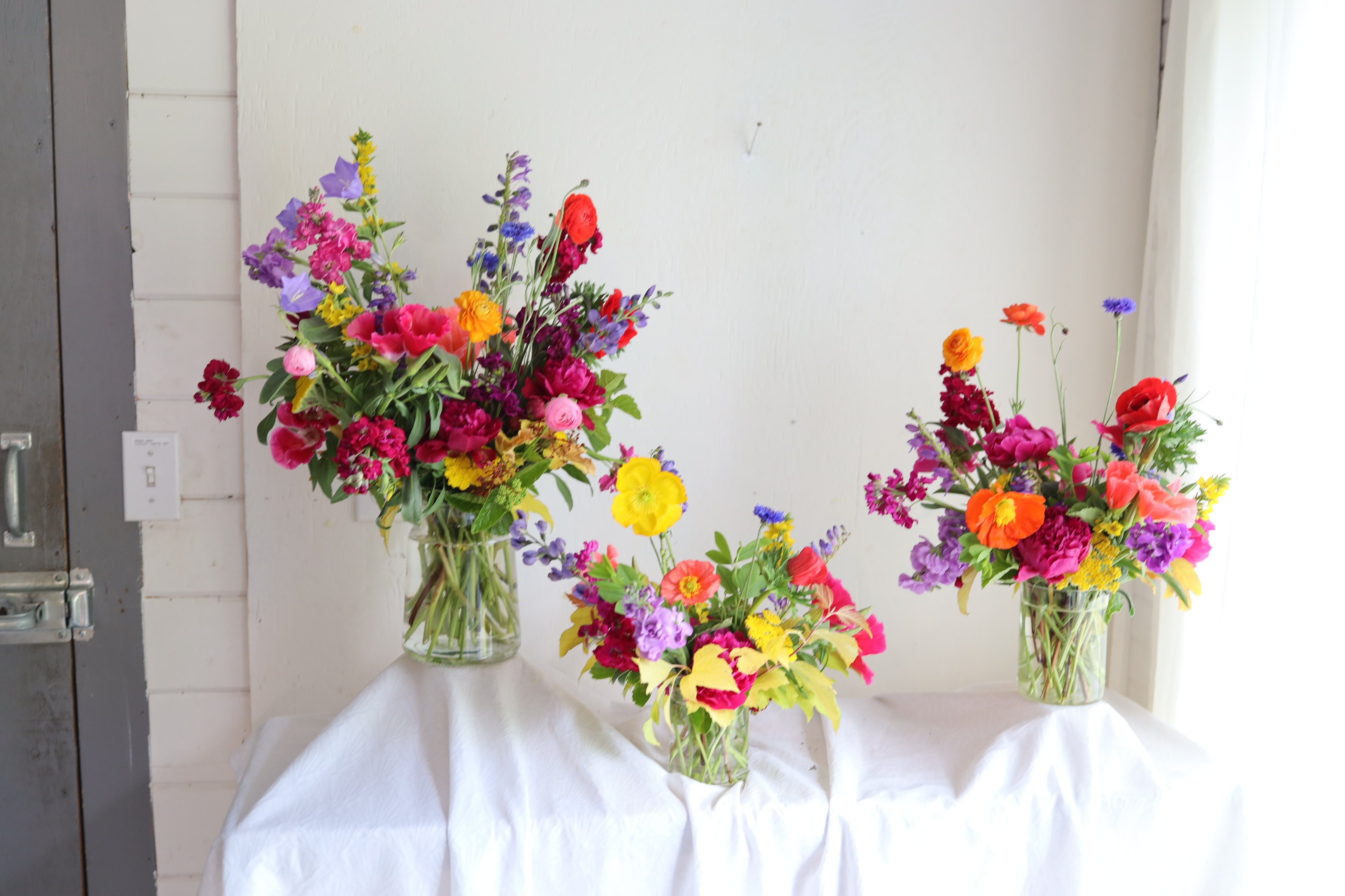 Finished arrangement from the garden