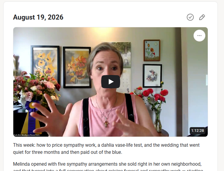 The live calendar of meetings, coffee chats and office hours