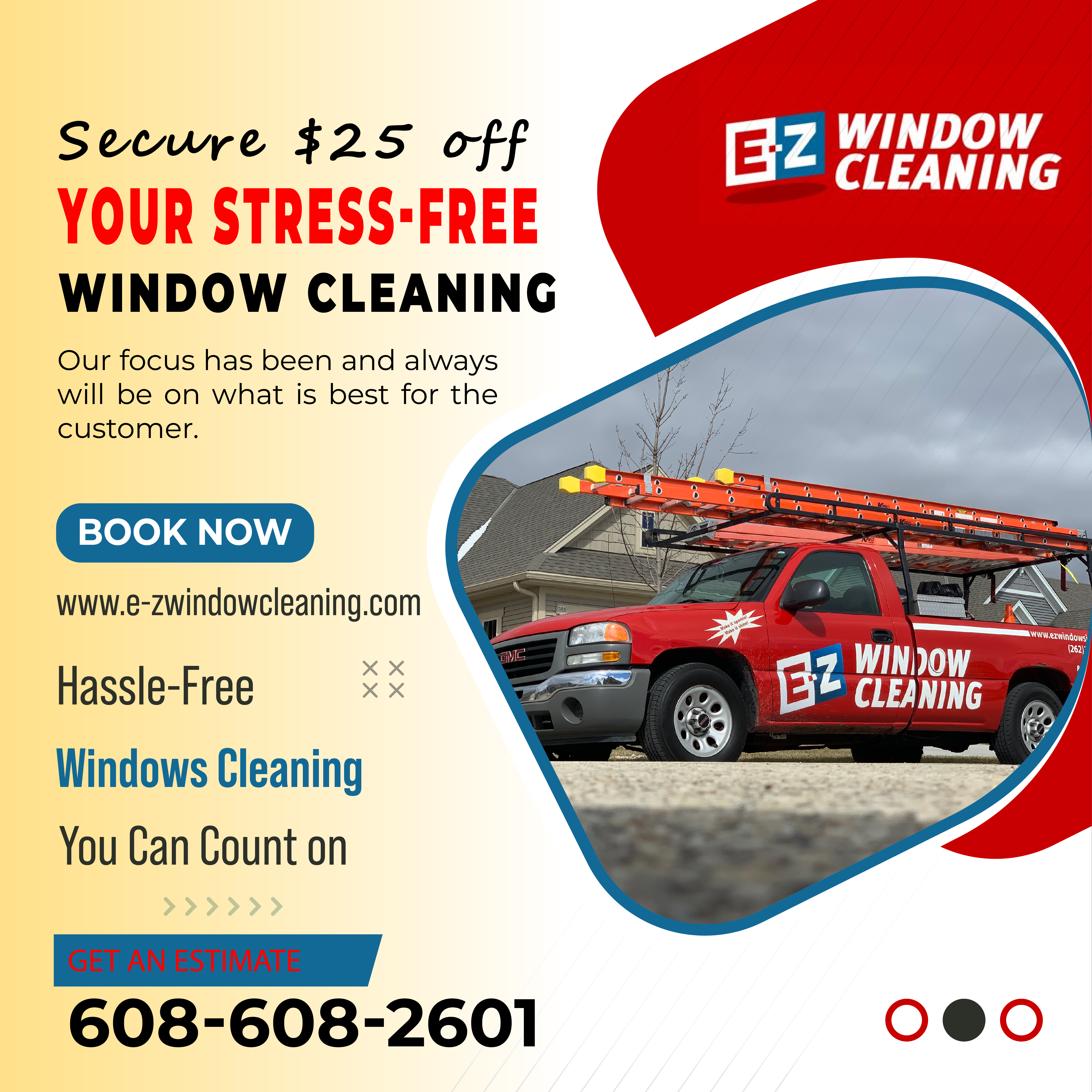 E-Z Window Cleaning original campaign creative 3