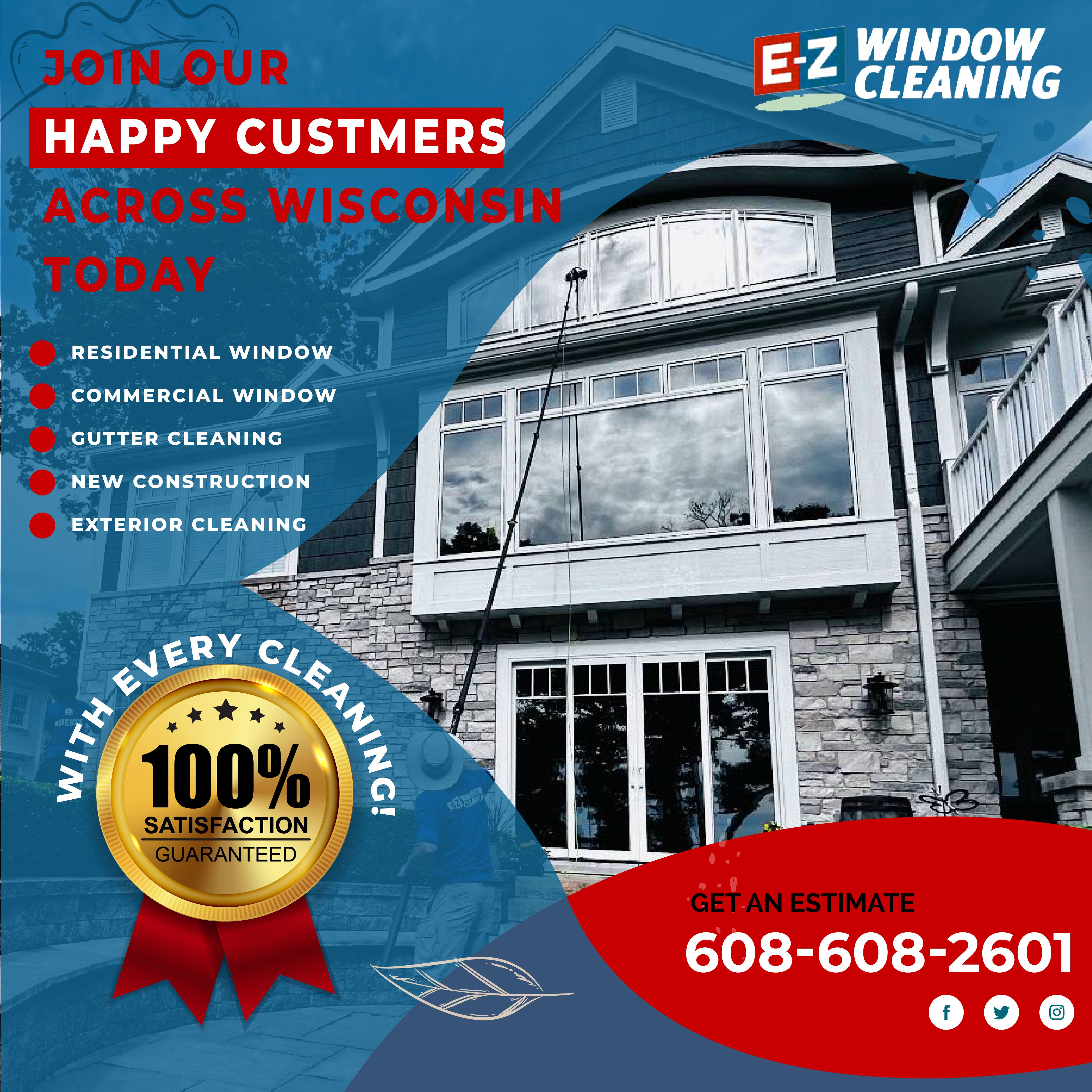 E-Z Window Cleaning original campaign creative 2