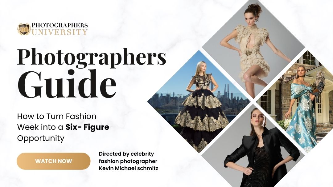 YouTube thumbnail: Photographers Guide — Fashion Week Photography