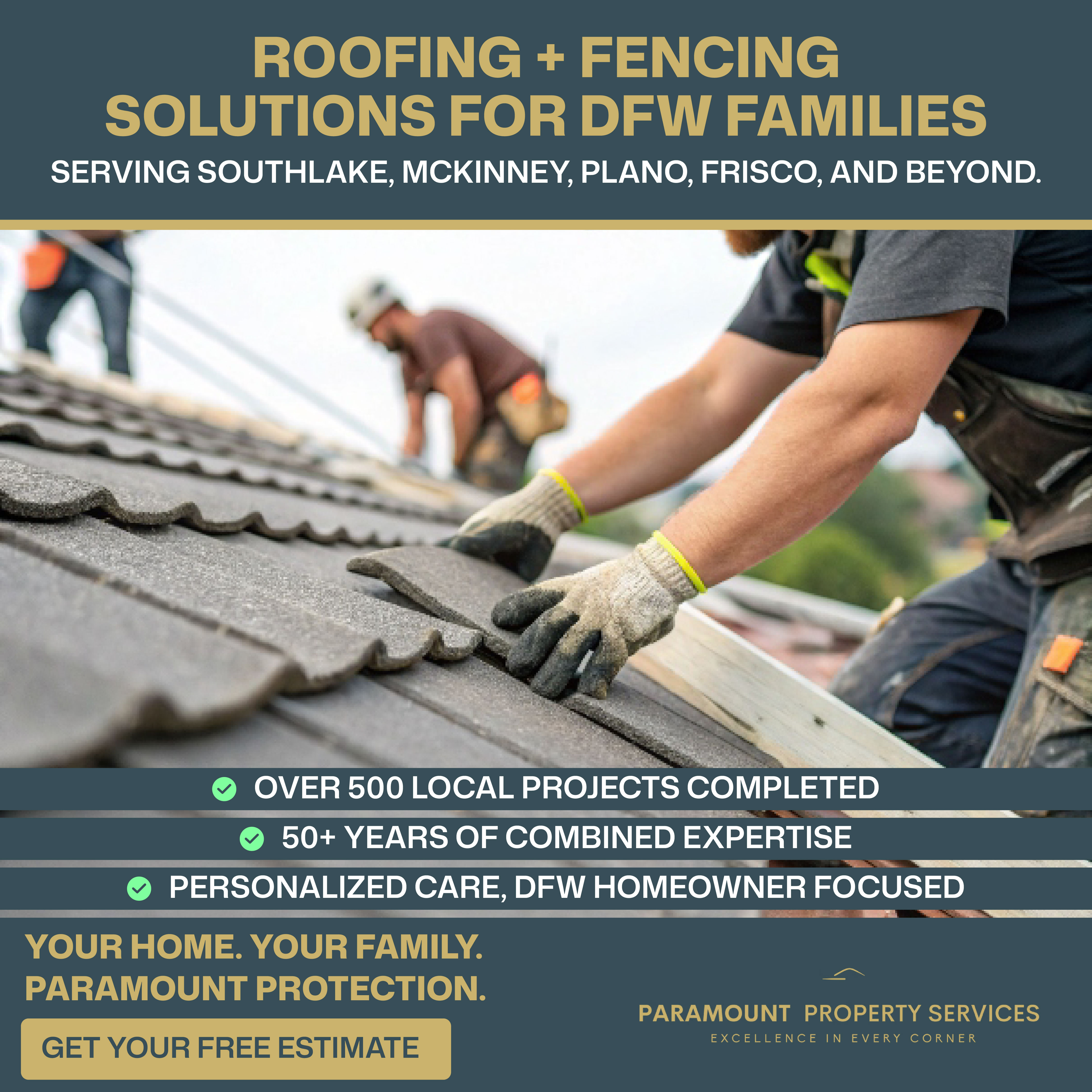 Paramount · Roofing & Fencing