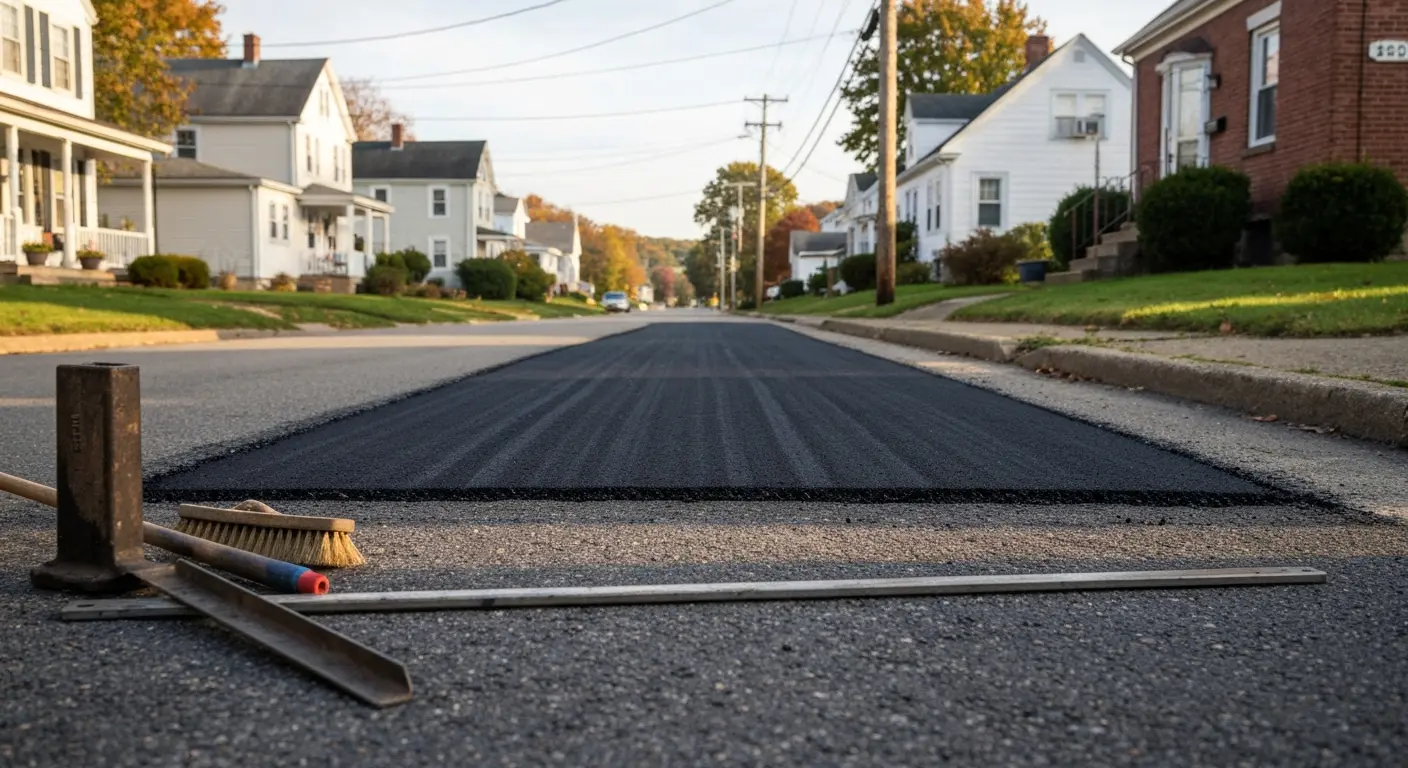 Asphalt repair and patching work