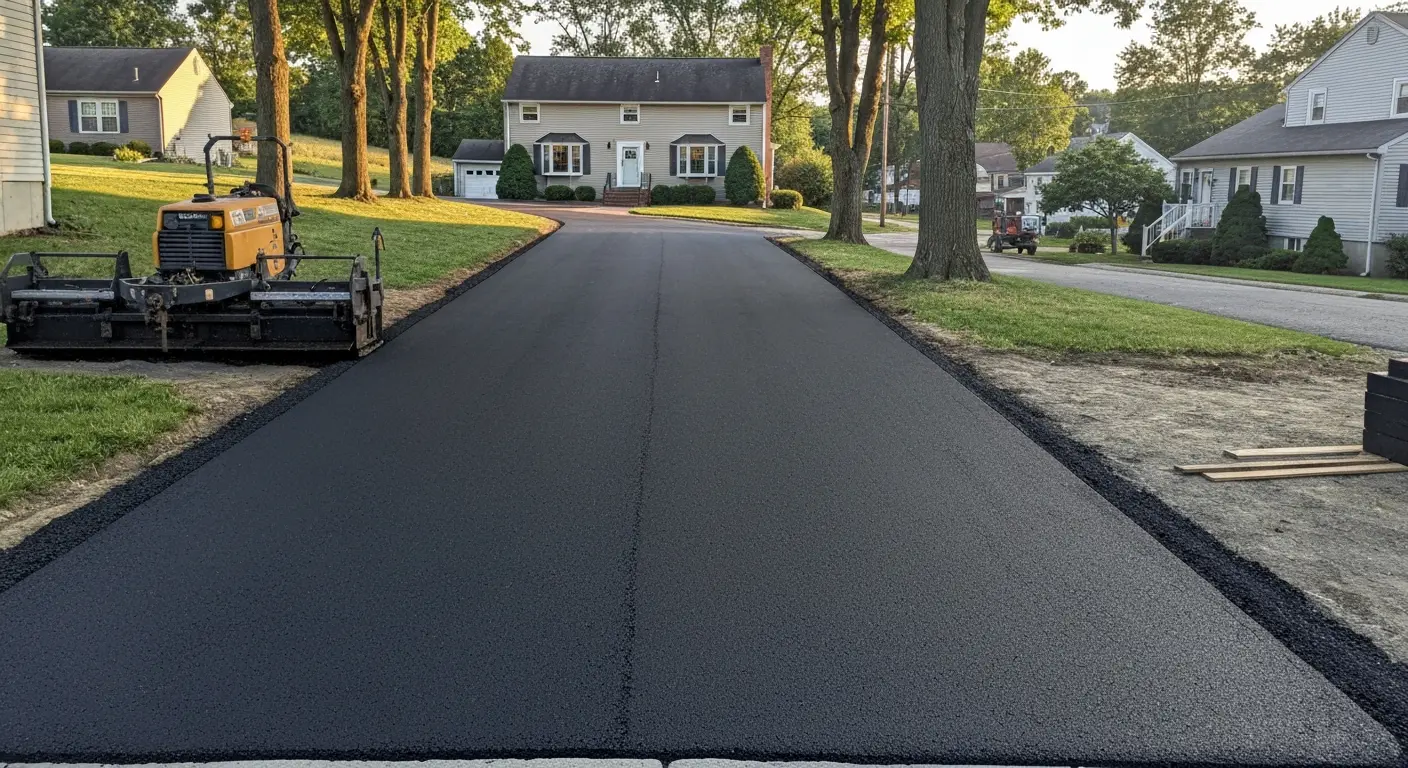 Residential driveway paving