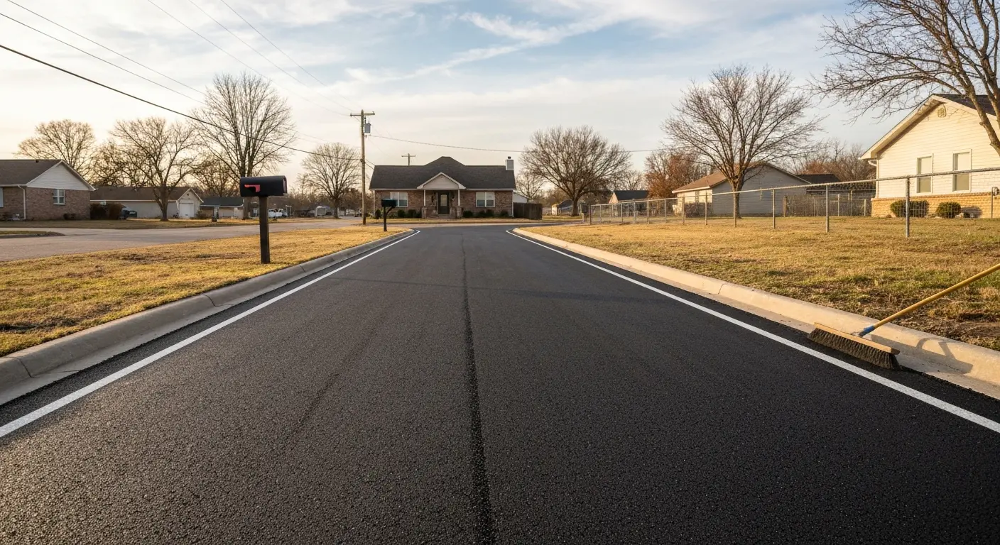 Residential driveway paving