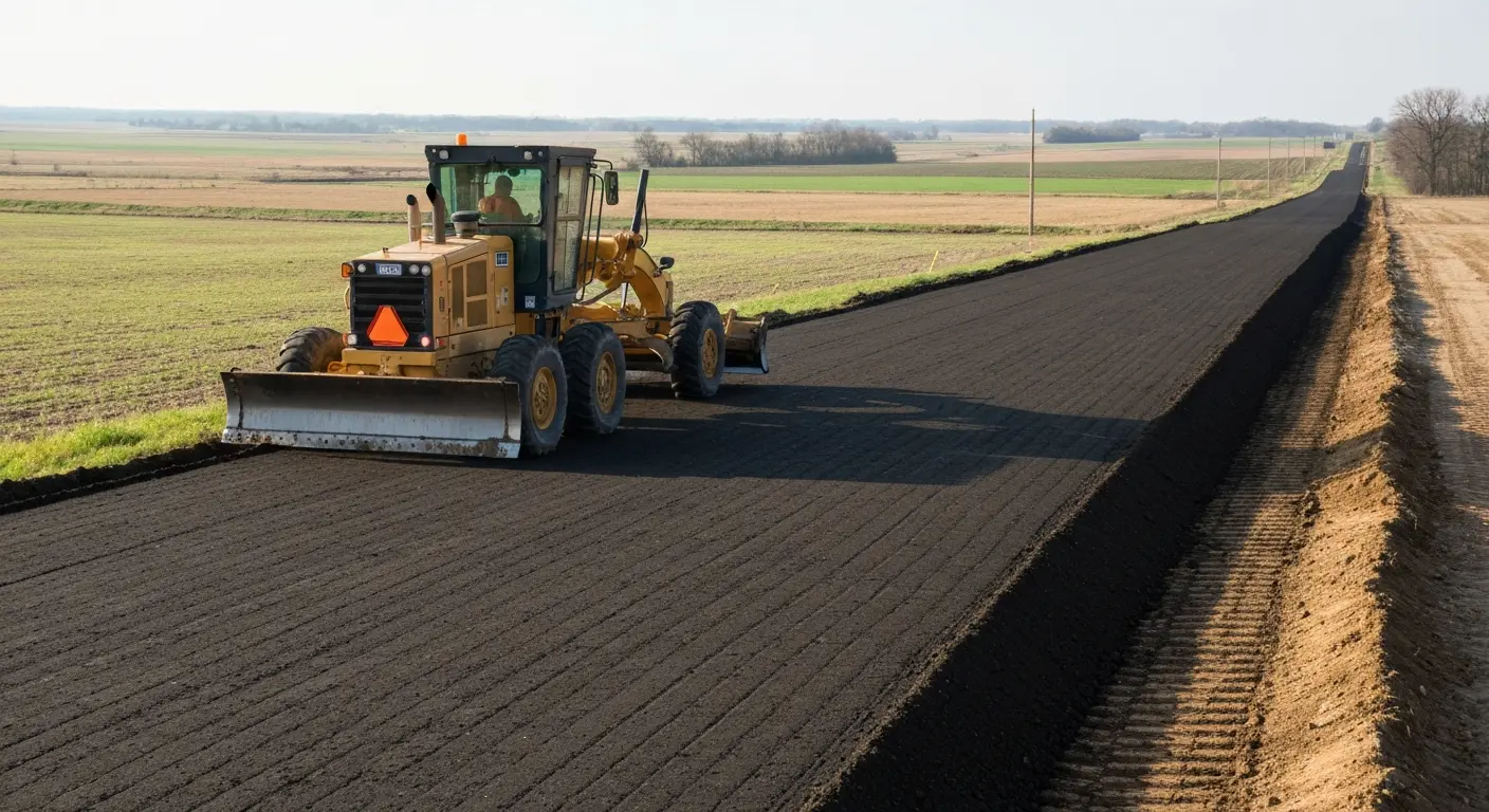 Road grading and compaction