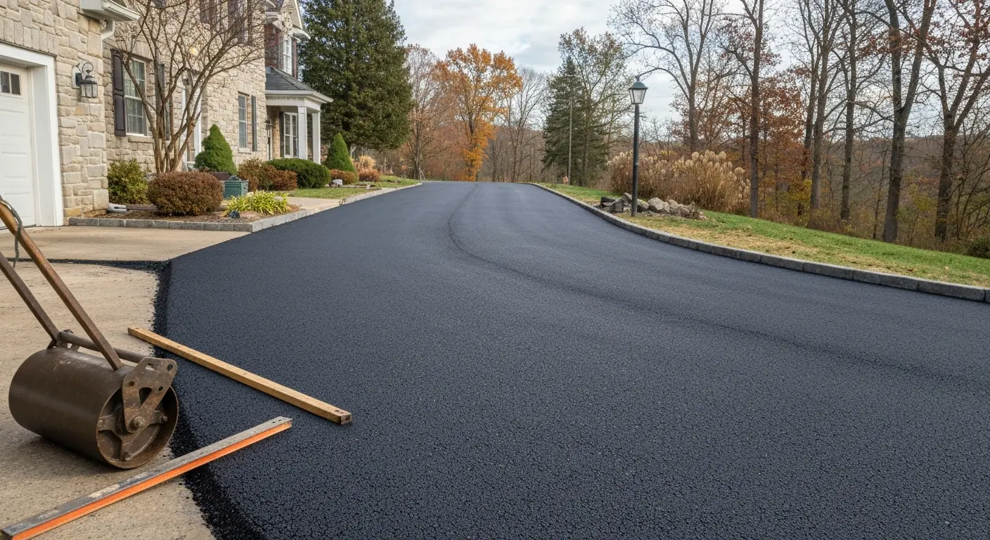Asphalt driveway
