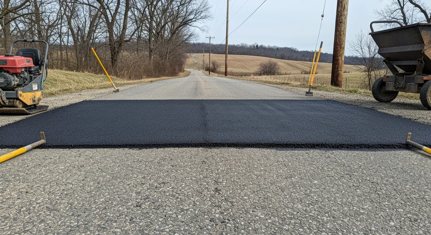 Asphalt repair work