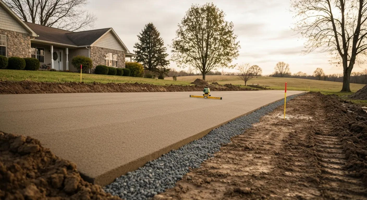 Driveway grading project