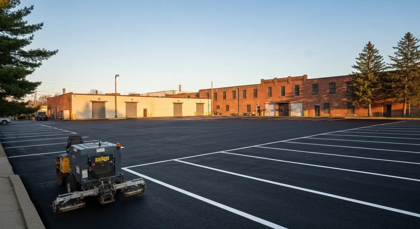 Commercial parking lot repair
