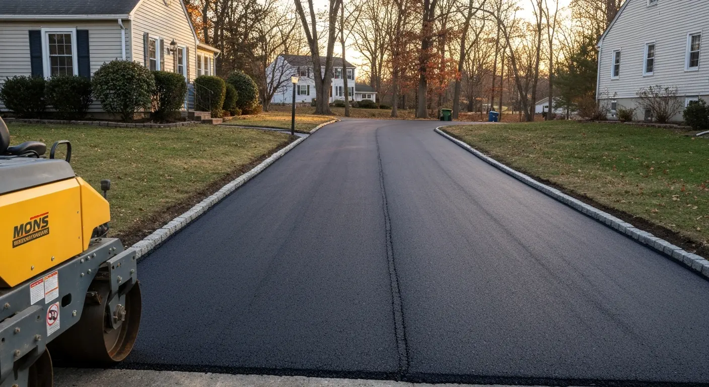 Residential driveway paving