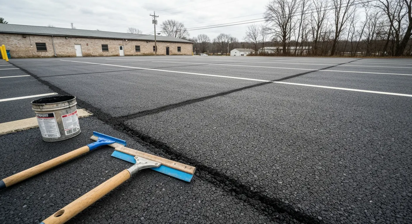 Parking lot patching service