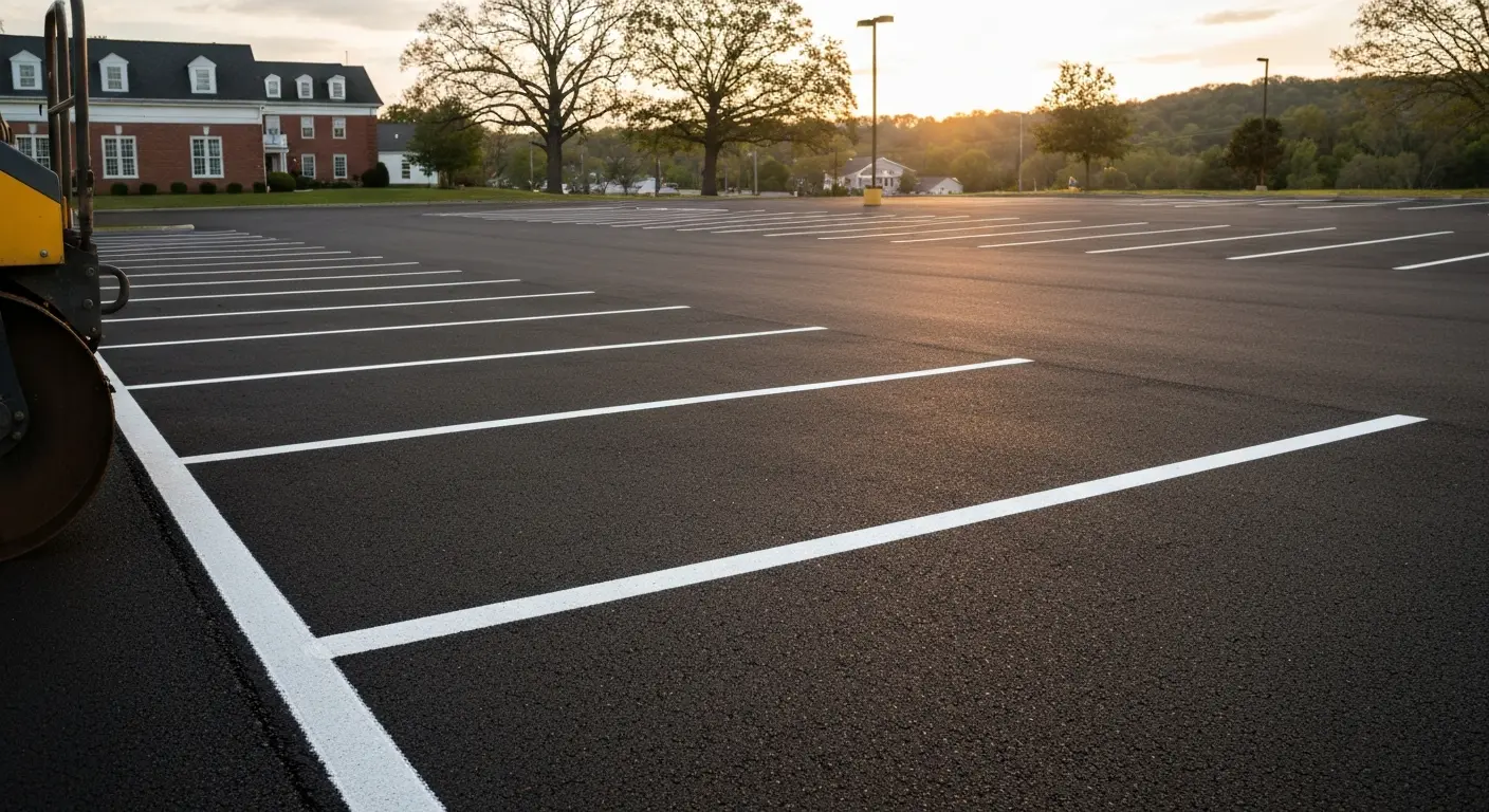 Commercial parking lot