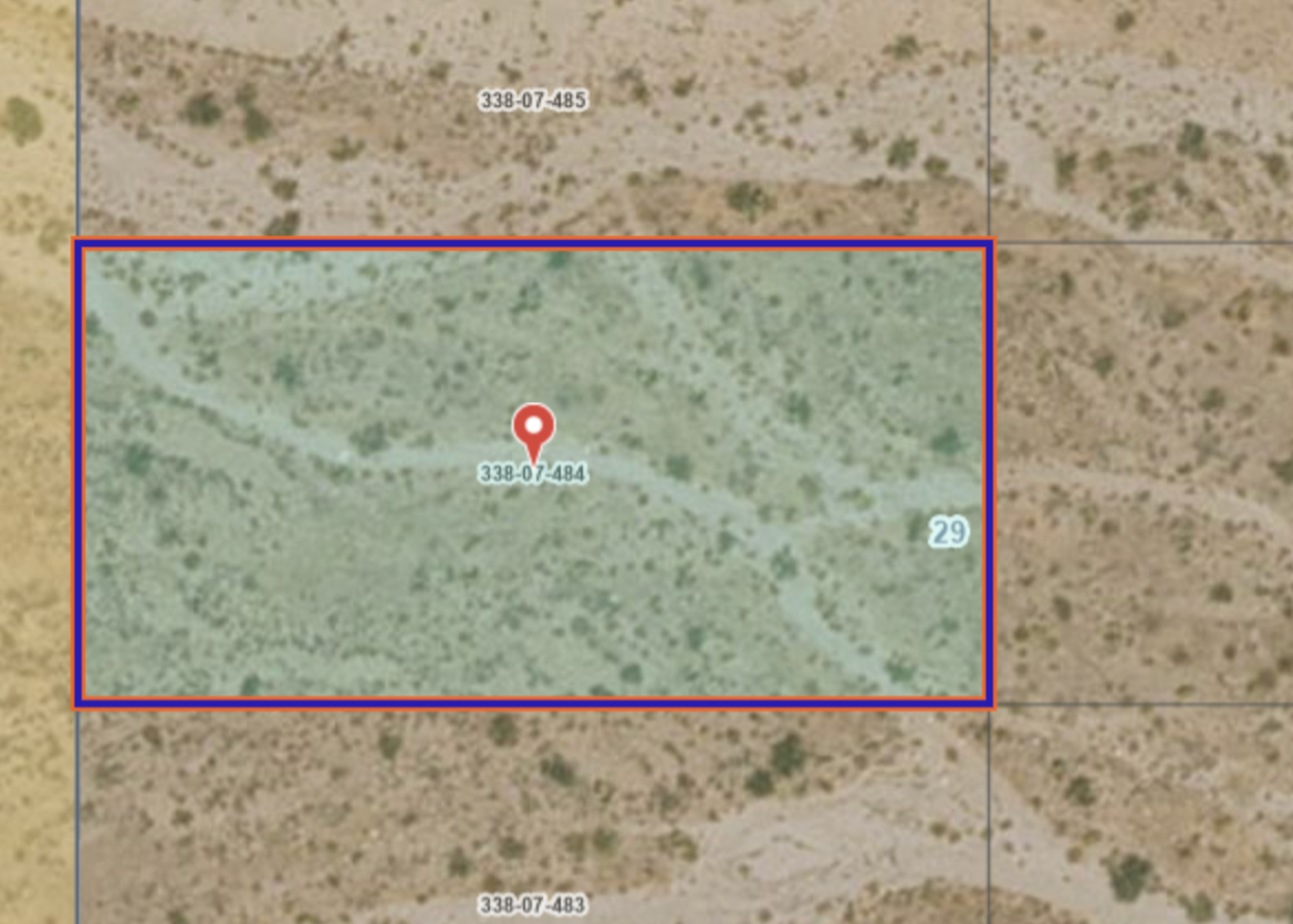 Lake Mead City parcel aerial view