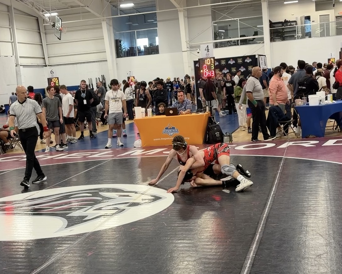 Ian Welsh wrestling at the 2026 Bay State Games