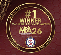 #1 Winner – Food Caterer, Macarthur Business Awards 2026