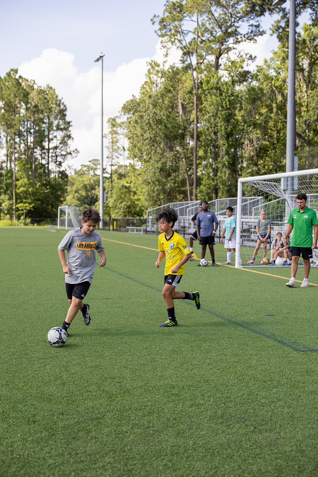 SkillMill Soccer players training for international competition