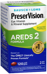 Bausch & Lomb PreserVision AREDS 2 Formula Soft Gels - 120 Softgels