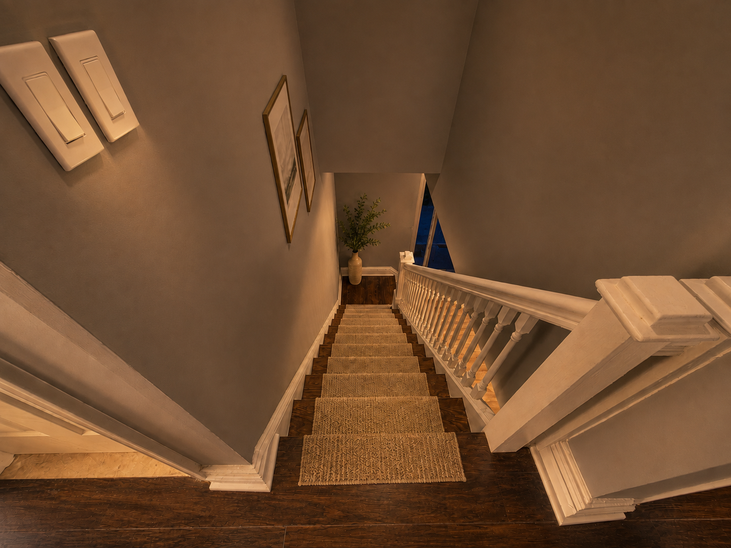 Evening stair view at 3174 Remington Ave