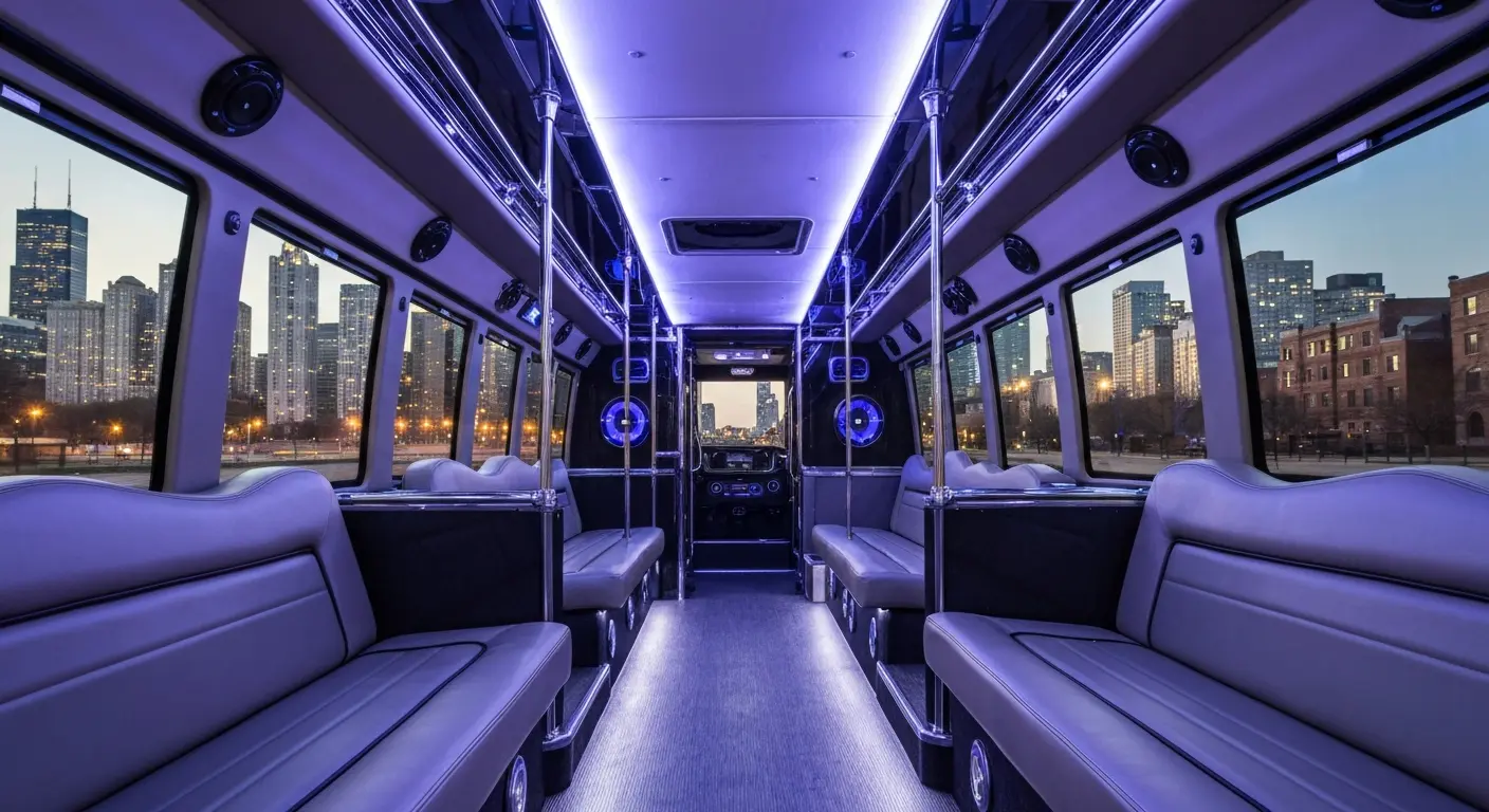 Party bus rental for Chicago night out