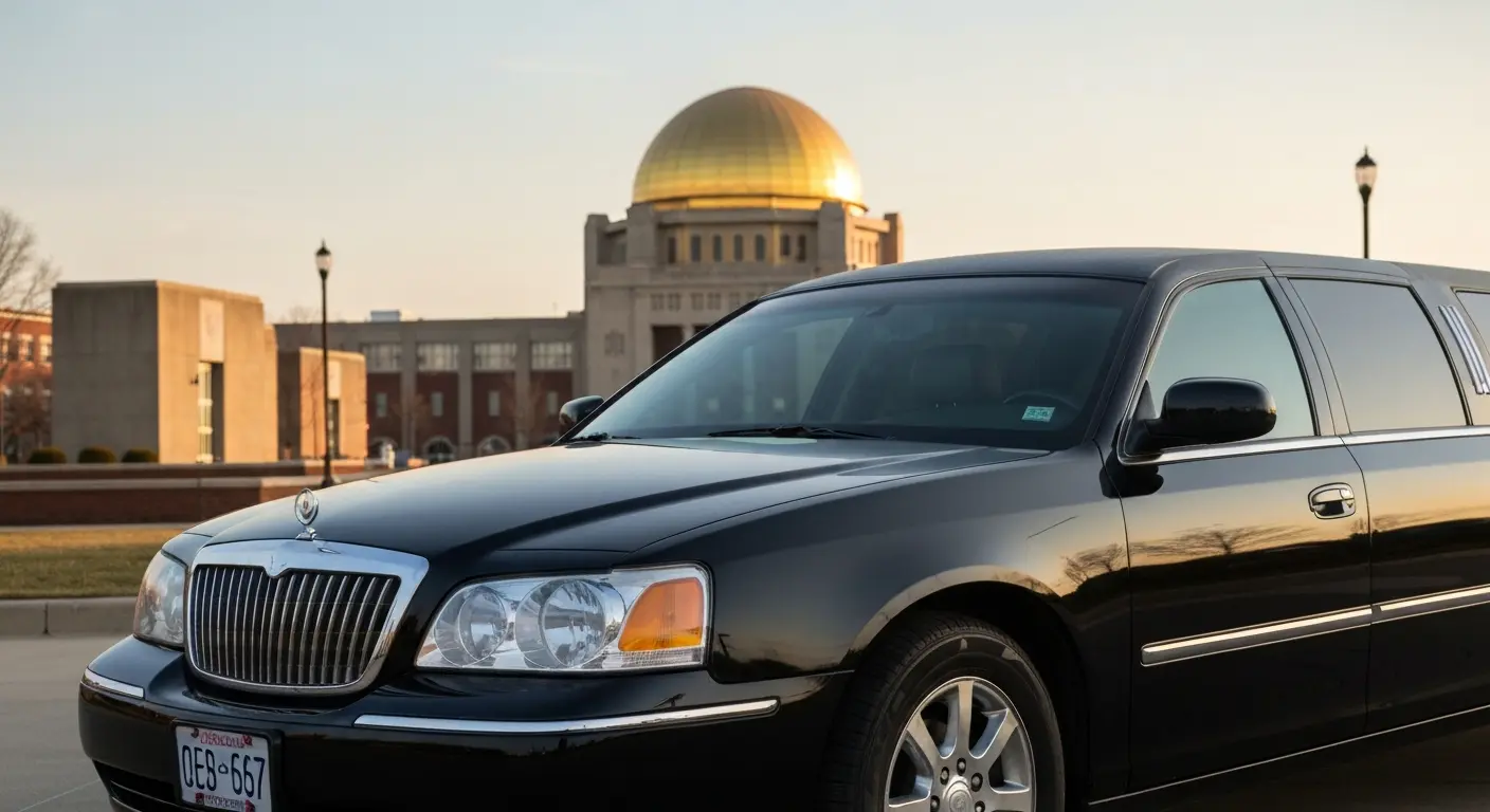 Game day limo at Notre Dame Stadium