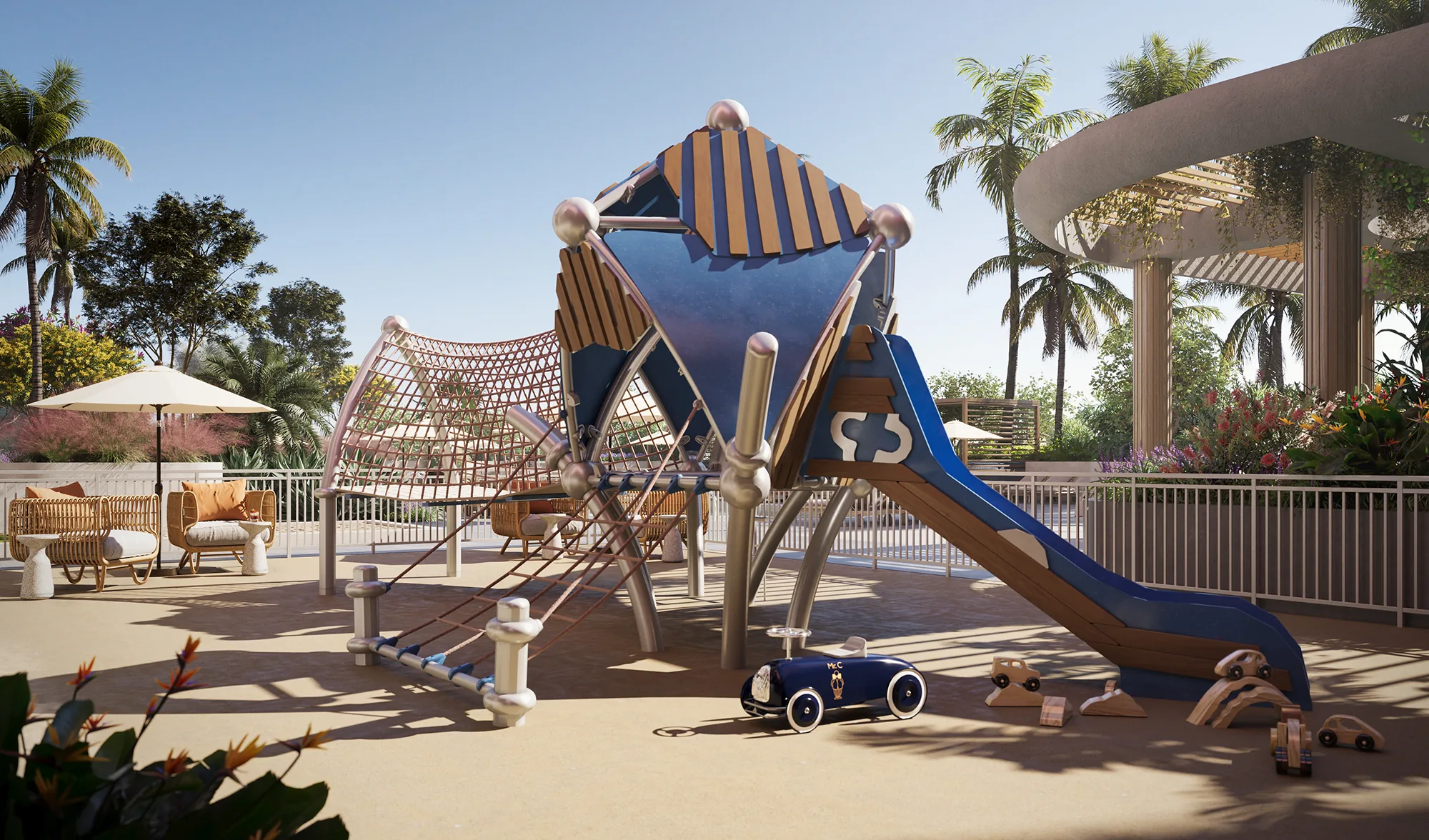 Rendering of Little C's children's play area